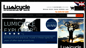What Lumicycle.com website looked like in 2016 (8 years ago)