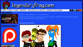 What Legendaryfrog.com website looked like in 2016 (8 years ago)