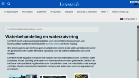 What Lenntech.nl website looked like in 2016 (8 years ago)
