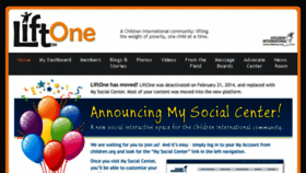 What Liftone.org website looked like in 2016 (8 years ago)