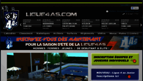 What Ligue4as.com website looked like in 2016 (8 years ago)