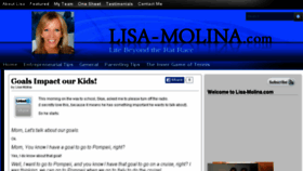 What Lisa-molina.com website looked like in 2016 (7 years ago)