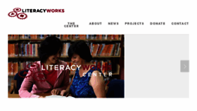 What Literacyworks.org website looked like in 2016 (8 years ago)