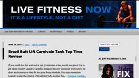 What Livefitnessnow.com website looked like in 2016 (8 years ago)