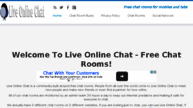 What Liveonlinechat.net website looked like in 2016 (7 years ago)