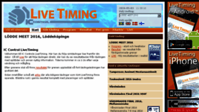 What Livetiming.fi website looked like in 2016 (8 years ago)
