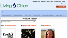 What Livingclean.com website looked like in 2016 (8 years ago)