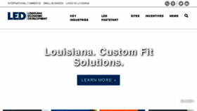 What Louisianaeconomicdevelopment.com website looked like in 2016 (8 years ago)