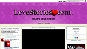 What Lovestories.com website looked like in 2016 (7 years ago)