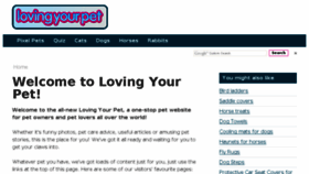 What Lovingyourpet.co.uk website looked like in 2016 (7 years ago)