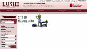 What Lushe.com.br website looked like in 2016 (8 years ago)