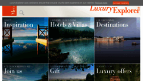 What Luxuryexplorer.com website looked like in 2016 (8 years ago)