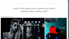 What Lumyer.com website looked like in 2016 (9 years ago)