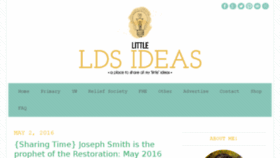 What Littleldsideas.blogspot.com website looked like in 2016 (8 years ago)
