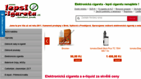 What Lepsicigareta.cz website looked like in 2016 (8 years ago)