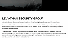 What Leviathansecurity.com website looked like in 2016 (7 years ago)