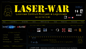 What Laser-war.pl website looked like in 2016 (8 years ago)