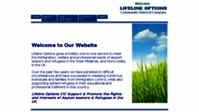 What Lifelineoptions.org.uk website looked like in 2016 (9 years ago)