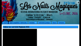 What Lesnuitsmagiques.fr website looked like in 2016 (8 years ago)
