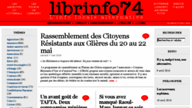 What Librinfo74.fr website looked like in 2016 (7 years ago)