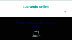 What Lucrandoonline.com.br website looked like in 2016 (8 years ago)