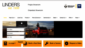 What Lindersrenault.ie website looked like in 2016 (7 years ago)