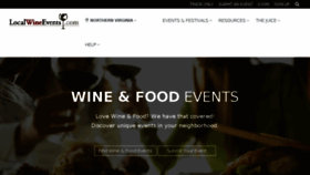 What Localwineevents.com website looked like in 2016 (8 years ago)