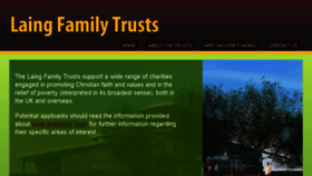 What Laingfamilytrusts.org.uk website looked like in 2016 (7 years ago)