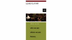 What Leadguitar.org website looked like in 2016 (7 years ago)