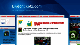 What Livecricketz.com website looked like in 2016 (7 years ago)