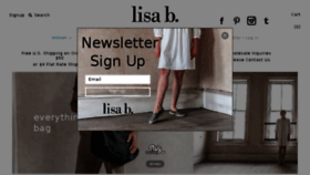 What Lisab.com website looked like in 2016 (7 years ago)