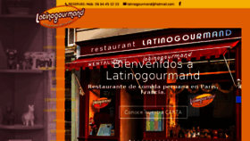 What Latinogourmand.fr website looked like in 2016 (7 years ago)