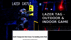 What Lazercastle.com website looked like in 2016 (7 years ago)
