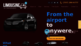 What Limousineinsacramento.com website looked like in 2016 (8 years ago)