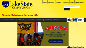 What Lakestatecu.com website looked like in 2016 (7 years ago)