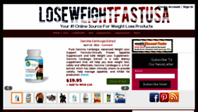 What Loseweightfastusa.com website looked like in 2016 (7 years ago)