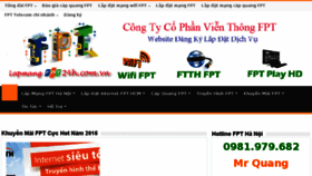 What Lapmangfpt24h.com.vn website looked like in 2016 (7 years ago)