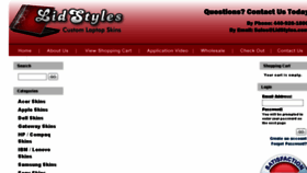 What Lidstyles.com website looked like in 2016 (7 years ago)