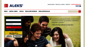What Latam.aleks.com website looked like in 2016 (7 years ago)