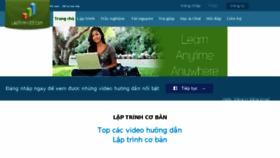 What Laptrinh123.com website looked like in 2016 (7 years ago)