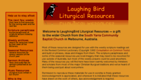 What Laughingbird.net website looked like in 2016 (7 years ago)