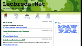 What Leobreda.net website looked like in 2016 (7 years ago)