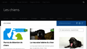 What Les-chiens.com website looked like in 2016 (7 years ago)