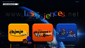 What Lessciences.net website looked like in 2016 (7 years ago)