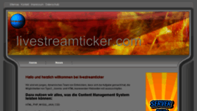 What Livestreamticker.com website looked like in 2016 (7 years ago)