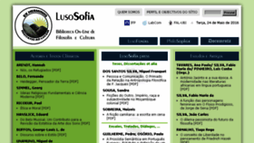 What Lusosofia.net website looked like in 2016 (7 years ago)