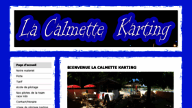 What Lacalmettekarting.fr website looked like in 2016 (7 years ago)