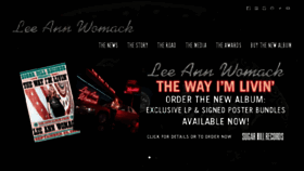 What Leeannwomack.com website looked like in 2016 (7 years ago)