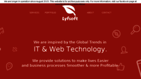 What Lyfsoft.com website looked like in 2016 (7 years ago)