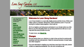 What Loonsonggardens.com website looked like in 2016 (7 years ago)